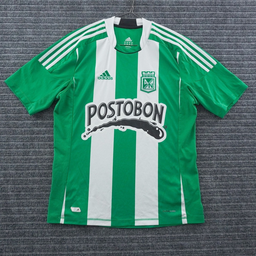 Adidas Atletico Nacional Soccer Jersey Men M Green Postobon ClimaCool 2011